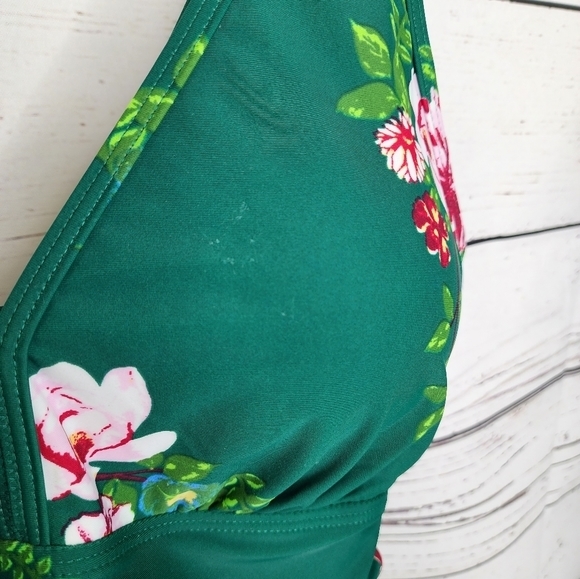 Cocopear Green Floral‎ Swim Dress Swim Suit - Picture 5 of 8